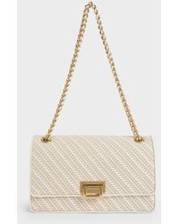 Charles & Keith - Everline Woven Braided-strap Shoulder Bag - Lyst