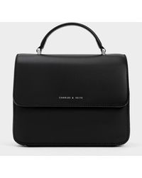 Charles & Keith - Front Flap Top Handle Bag - Lyst