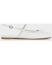 Charles & Keith - Bow Slingback Mary Jane Flats - Lyst