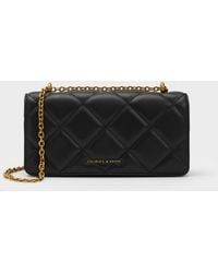 Charles & Keith - Paffuto Quilted Wallet On Chain - Lyst