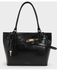Charles & Keith - Delfina Belted Tote Bag - Lyst