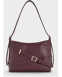 Charles & Keith - Bryna Buckled-Strap Crossbody Bag - Lyst