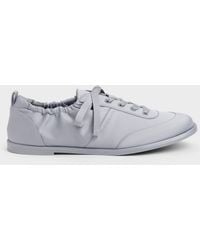 Charles & Keith - Satin Ruched Sneakers - Lyst