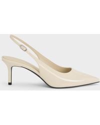 Charles & Keith - Kaia Patent Slingback Pumps - Lyst