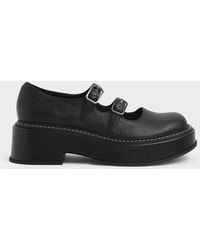 platform mary janes brown