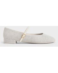 Charles & Keith - Gertrude Tweed Mary Janes - Lyst