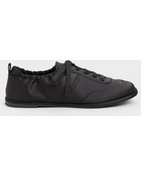 Charles & Keith - Satin Ruched Sneakers - Lyst