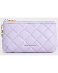 Charles & Keith - Cressida Quilted Wristlet - Lyst