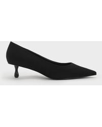 Charles & Keith - Ruthie Faux Suede Kitten Heels - Lyst