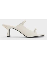 Charles & Keith - Double Strap Heeled Mules - Lyst