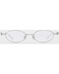 Charles & Keith - Paige Bow Crystal Clear Sunglasses - Lyst