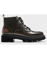 Charles & Keith - Ridged-Sole Side-Zip Combat Boots - Lyst