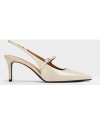 Charles & Keith - Pointed Slingback Mary Jane Pumps - Lyst