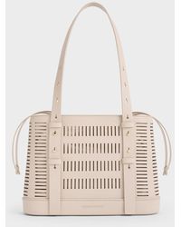 Charles & Keith - Delphi Cut-out Bucket Bag - Lyst