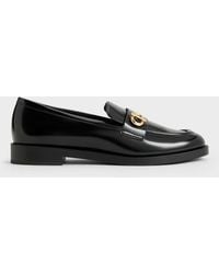 Charles & Keith - Marley Metallic-Accent Loafers - Lyst