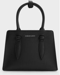 Charles & Keith - Allyn Structured Trapeze Tote Bag - Lyst