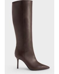 Charles & Keith - Pointed Stiletto Knee-High Boots - Lyst