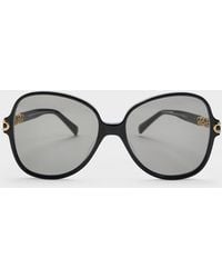 Charles & Keith - Delaney Chain-Link Butterfly Sunglasses - Lyst