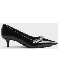 Charles & Keith - Aira Buckled-Strap Kitten Heels - Lyst