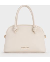 Charles & Keith - Sammie Knotted-Handle Bowling Bag - Lyst