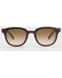 Charles & Keith - Roux Crystal Square Sunglasses - Lyst