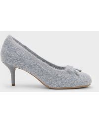 Charles & Keith - Knitted Bow Pumps - Lyst