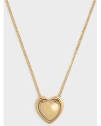 Charles & Keith - Annalise Heart Necklace - Lyst