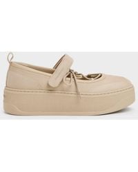 Charles & Keith - Faux Suede Mary Jane Platform Sneakers - Lyst