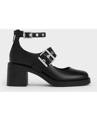 Charles & Keith - Grommet-strap Mary Jane Pumps - Lyst