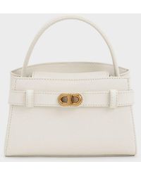 Charles & Keith - Aubrielle Metallic-buckle Top Handle Bag - Lyst