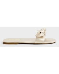 Charles & Keith - Anika Knot-bow Slides - Lyst