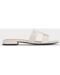 Charles & Keith - Petina Leather Slide Sandals - Lyst