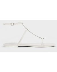 Charles & Keith - T-bar Ankle-strap Sandals - Lyst
