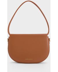 Charles & Keith - Elora Curved Top Handle Bag - Lyst