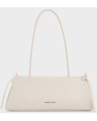 Charles & Keith - Hazel Bow Elongated Trapeze Shoulder Bag - Lyst