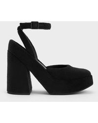 Charles & Keith - Loey Ankle-strap Platform Pumps - Lyst