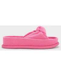 Charles & Keith - Loey Textured Knotted Slides - Lyst