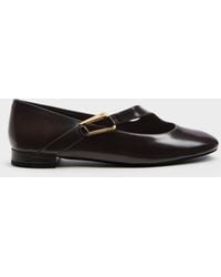 Charles & Keith - Daena Leather Asymmetric-Strap Mary Janes - Lyst