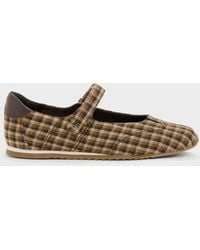Charles & Keith - Jace Leather Checkered Mary Jane Sneakers - Lyst