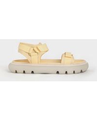 Charles & Keith - Recycled Polyester Velcro-strap Sports Sandals - Lyst
