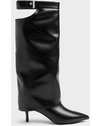 Charles & Keith - Cut-Out Stiletto Knee-High Boots - Lyst