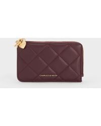Charles & Keith - Arrietty Quilted Zip-Around Wallet - Lyst