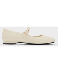 Charles & Keith - Pearl-buckle Mary Janes - Lyst