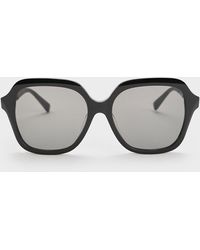 Charles & Keith - Recycled Acetate Wide-square Sunglasses - Lyst