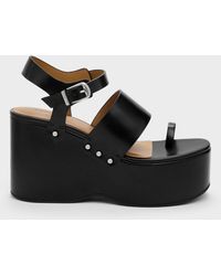 Charles & Keith - Tarian Toe-ring Platform Wedges - Lyst