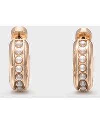 Charles & Keith - Pearl Open-Hoop Earrings - Lyst