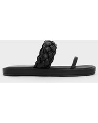 Charles & Keith - Braided-strap Flatform Sandals - Lyst