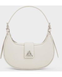 Charles & Keith - Trice Metallic Accent Belted Shoulder Bag - Lyst