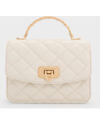 Charles & Keith - Cressida Quilted Top Handle Bag - Lyst