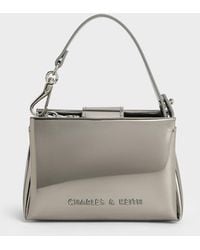 Charles & Keith - Bosie Metallic Top Handle Pouch - Lyst